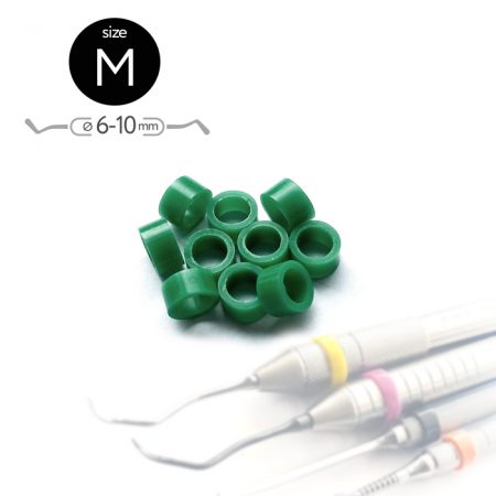 Маркировочные кольца для инструментов. Размер M (6-10 мм) (50 шт.) Зеленые