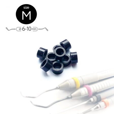 Маркировочные кольца для инструментов. Размер M (6-10 мм) (50 шт.) Черные