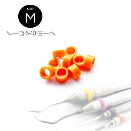 Маркировочные кольца для инструментов. Размер M (6-10 мм) (50 шт.) Оранжевые
