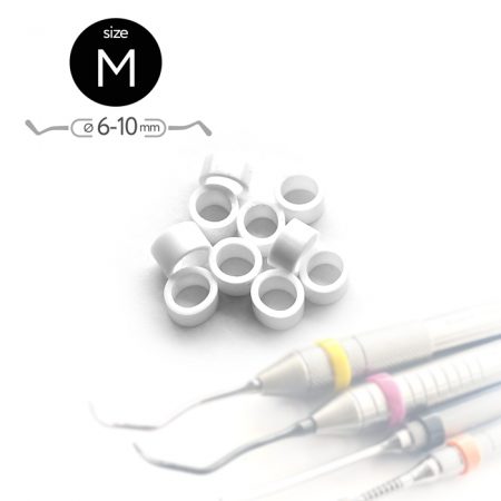 Маркировочные кольца для инструментов. Размер M (6-10 мм) (50 шт.) Белые