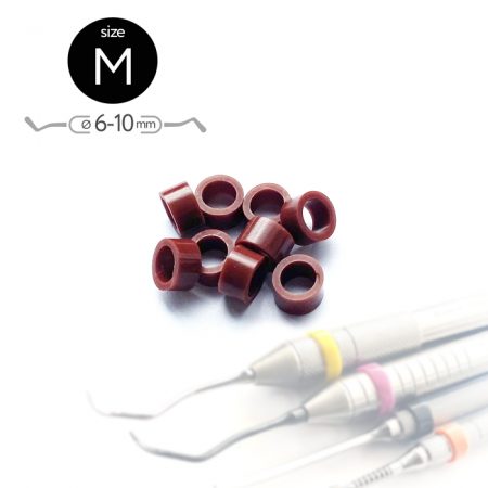 Маркировочные кольца для инструментов. Размер M (6-10 мм) (50 шт.) Коричневые