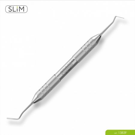 1383F – Двухсторонняя прямая/дистальная гладилка SLIM. Эргономичная ручка Ø10mm